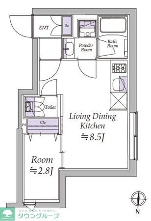 アトリオフラッツ清澄白河の物件間取画像